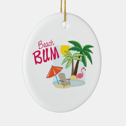 Beach Bum Keramik Ornament (Rechts)