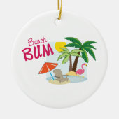 Beach Bum Keramik Ornament (Vorne)