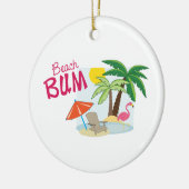 Beach Bum Keramik Ornament (Links)