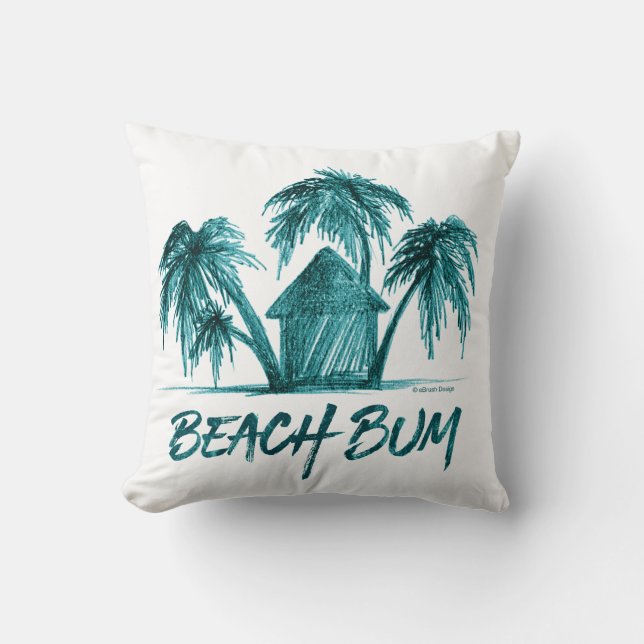 Beach Bum Kissen (Vorderseite)