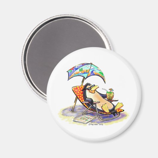 Beach Bum Magnet (Vorderseite/Rückseite)