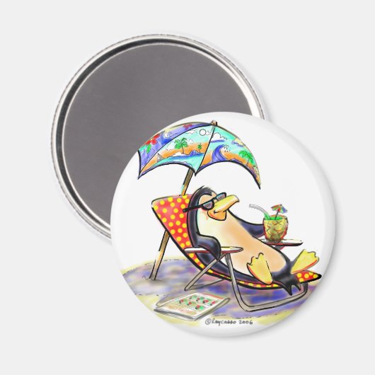 Beach Bum Magnet (Vorderseite/Rückseite)