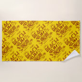 Beach Bum Mama/Mum Strandtuch (Vorderseite)