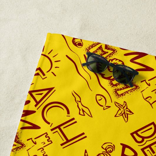 Beach Bum Mama/Mum Strandtuch (Beispiel)