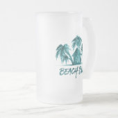 Beach Bum Mattiert Glass Beer Tasse (VorderseiteRechts)