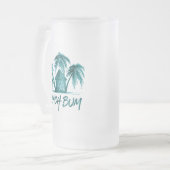 Beach Bum Mattiert Glass Beer Tasse (Vorderseite Links)