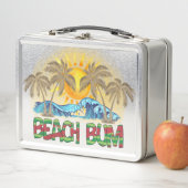 Beach Bum | Meereswellen | Tropisch Metall Brotdose (Beispiel)