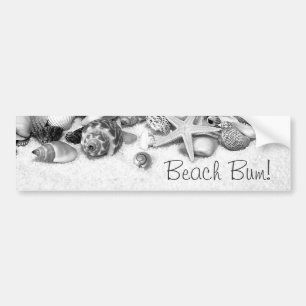 Beach Bum Muscheln & Starfish Autoaufkleber