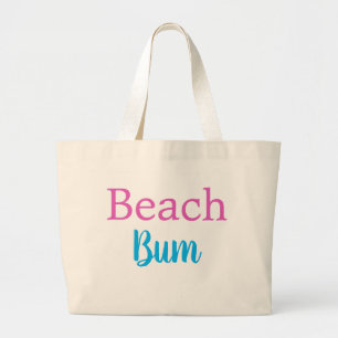 Beach Bum Ocean Water Summer Swimming Pool Tote Ba Jumbo Stoffbeutel