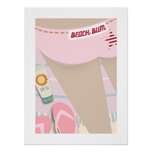 Beach Bum Poster (Vorderseite)