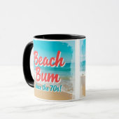 Beach Bum Seit dem 70er Tasse (Vorderseite Links)