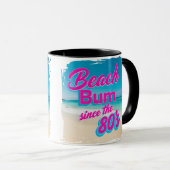 Beach Bum Seit dem 80er Tasse (VorderseiteRechts)