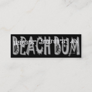 Beach Bum - Social Media Personal Card Mini Visitenkarte