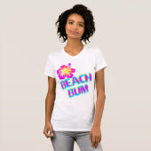Beach Bum Sprichwort Plumeria Blume T-Shirt (Vorne ganz)