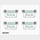 Beach Bum Stickers (Blatt)