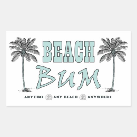 Beach Bum Stickers (Vorderseite)