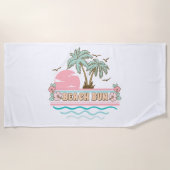 Beach Bum Summer Fun Tropical Beach Life Strandtuch (Vorderseite)
