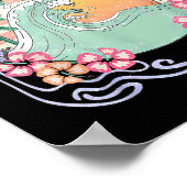 Beach Bum Sunset Sommerurlaub Hawaii Familienmatte Poster (Ecke)