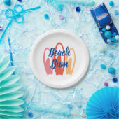 Beach Bum Surfer Party Plate Pappteller (Party)