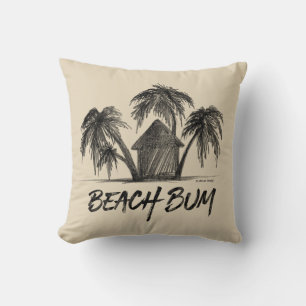 Beach Bum Throw Kissen
