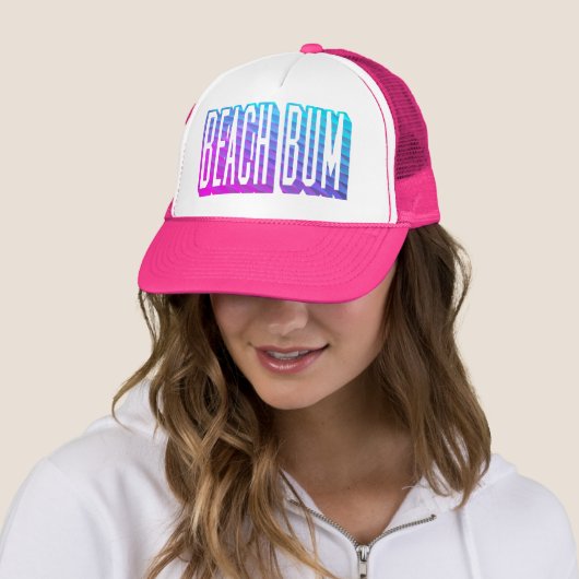 BEACH BUM Trucker Hat Truckerkappe (Beispiel)