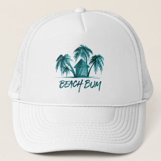 Beach Bum Truckerkappe (Vorderseite)
