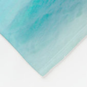 Beach Bum Typografie - Regenschirm am Tropical Bea Fleecedecke (Ecke)