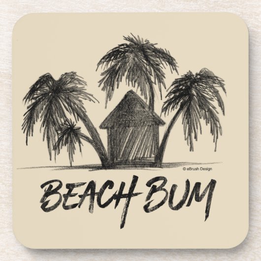 Beach Bum Untersetzer (Vorderseite)