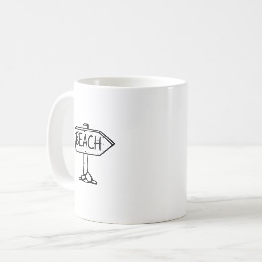 Beach Bum Vater Kaffeetasse (Vorderseite Links)