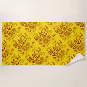 Beach Bum Vater Strandtuch (Vorderseite)