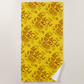 Beach Bum Vater Strandtuch (Vorderseite)
