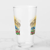 Beach Bum | Wassermelone, Meereswellen und tropisc Glas (Links)