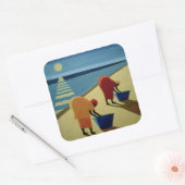 Beach Bums 1997 Quadratischer Aufkleber (Umschlag)