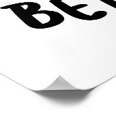 Beach Bun Funny Bunny Pun Poster (Ecke)