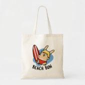 Beach Bun Funny Bunny Pun Tragetasche (Vorne)