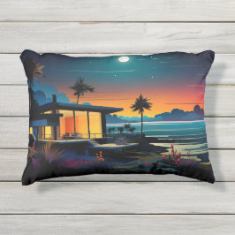 Beach Bungalow Accent Pillow Kissen Für Draußen