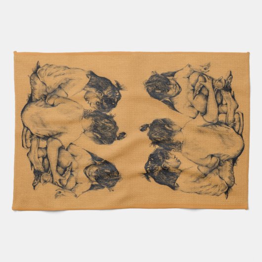 Beach Bunnies Geschirrtuch (Horizontal)