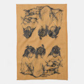 Beach Bunnies Geschirrtuch (Vertikal)