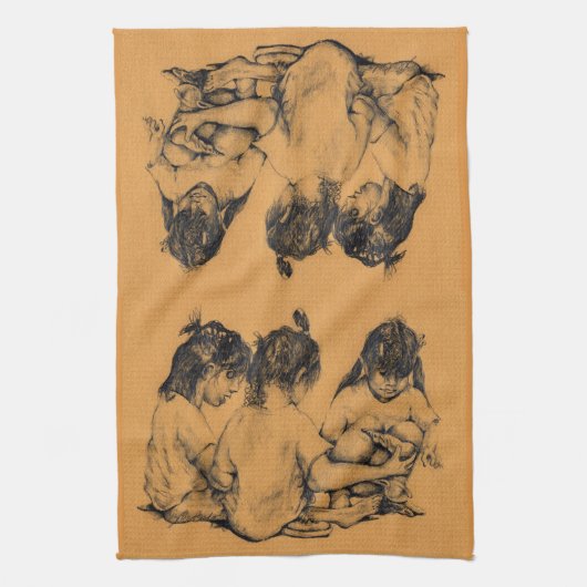 Beach Bunnies Geschirrtuch (Vertikal)