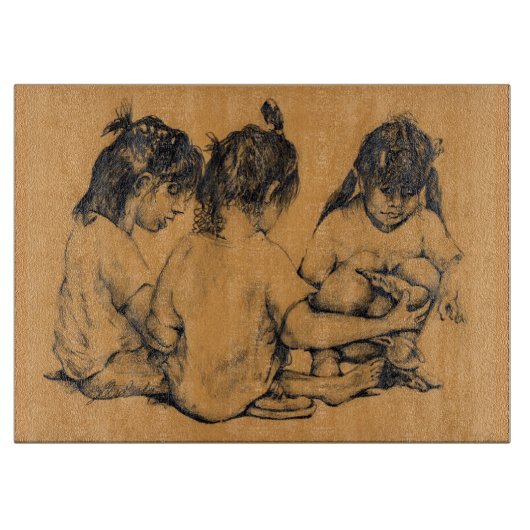 Beach Bunnies Schneidebrett (Vorderseite)