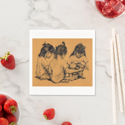 Beach Bunnies Serviette (Beispiel)