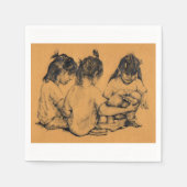 Beach Bunnies Serviette (Vorderseite)