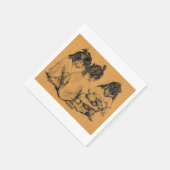 Beach Bunnies Serviette (Ecke)