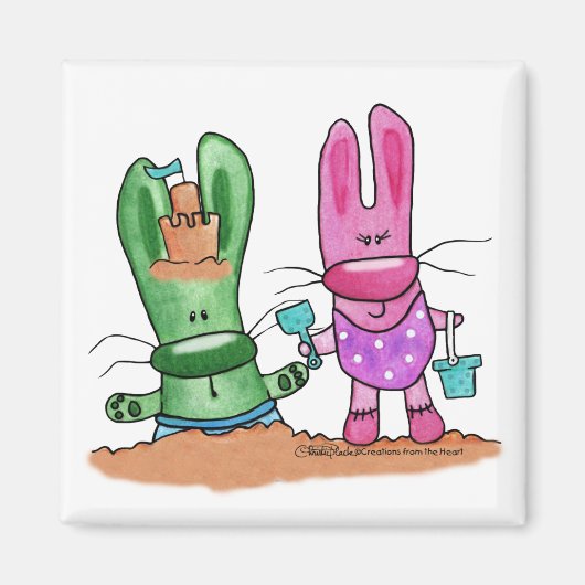 Beach Bunnies - Sommerspass Magnet (Vorne)