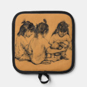 Beach Bunnies Topflappen (Vorderseite)