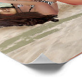 BEACH BUNNY'S TICKLE WRESTLING POSTER (Ecke)