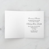 Beach Burlap Mason Jar Baby Ankündigung (Innenseite)