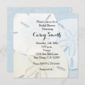 Beach Burlap Sand Dollar Bridal Dusche Einladung (Vorne/Hinten)