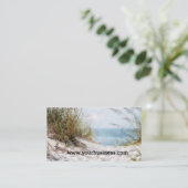 Beach Business Card Visitenkarte (Stehend Vorderseite)