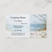 Beach Business Card Visitenkarte (Rückseite)